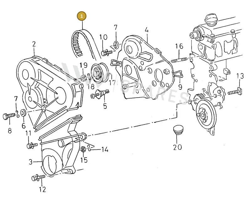 028198119 — SEAT TOLEDO        SEAT MOD.97>99 (1996-1999) diagram 130109550, position 1