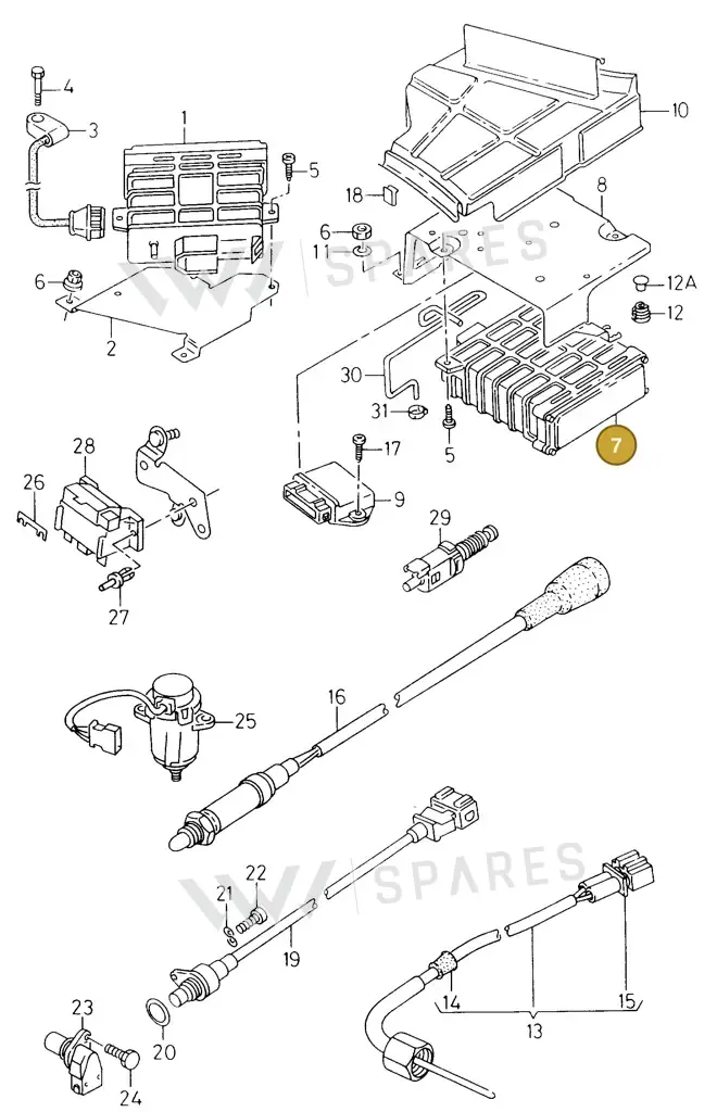 028906021FN — SEAT TOLEDO        SEAT MOD.97>99 (1996-1999) diagram 130906100, position 7