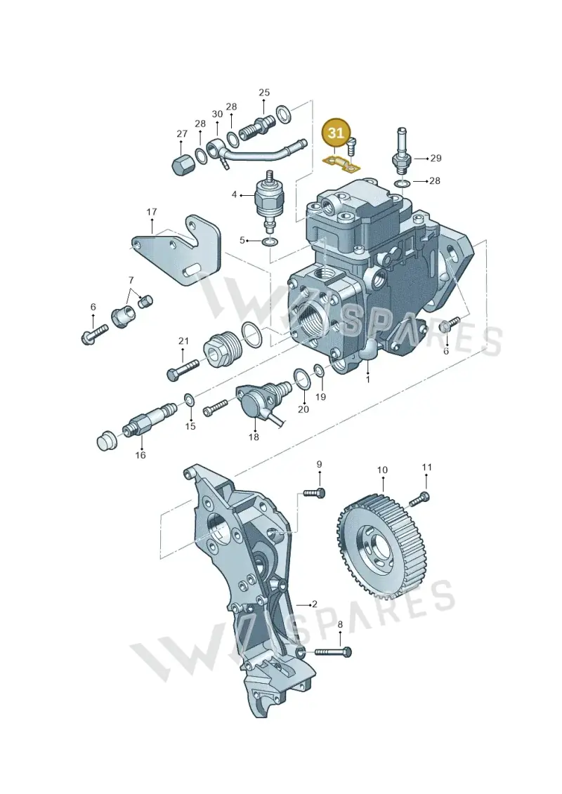 028906040C — SEAT IBIZA                  06> (2005-) diagram 194130200, position 31
