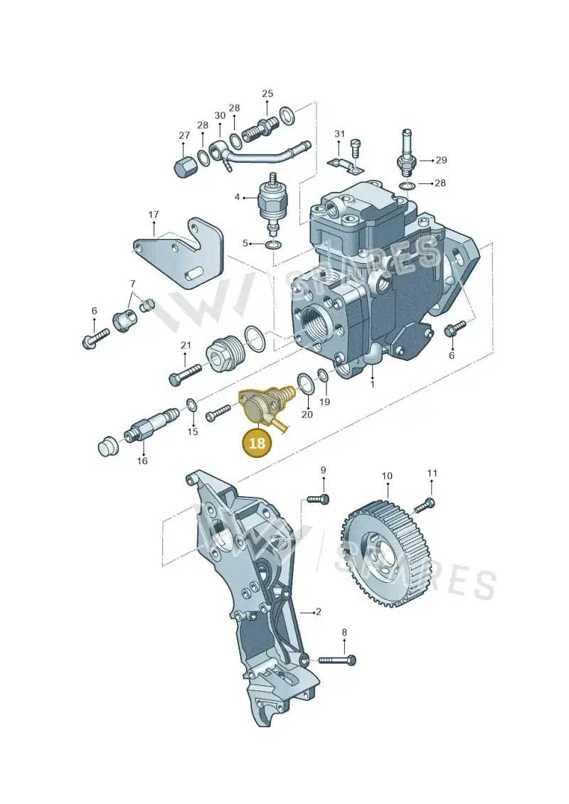 028906283M — SEAT TOLEDO/LEON/LEON-4 (2001-2006) diagram 194130200, position 18