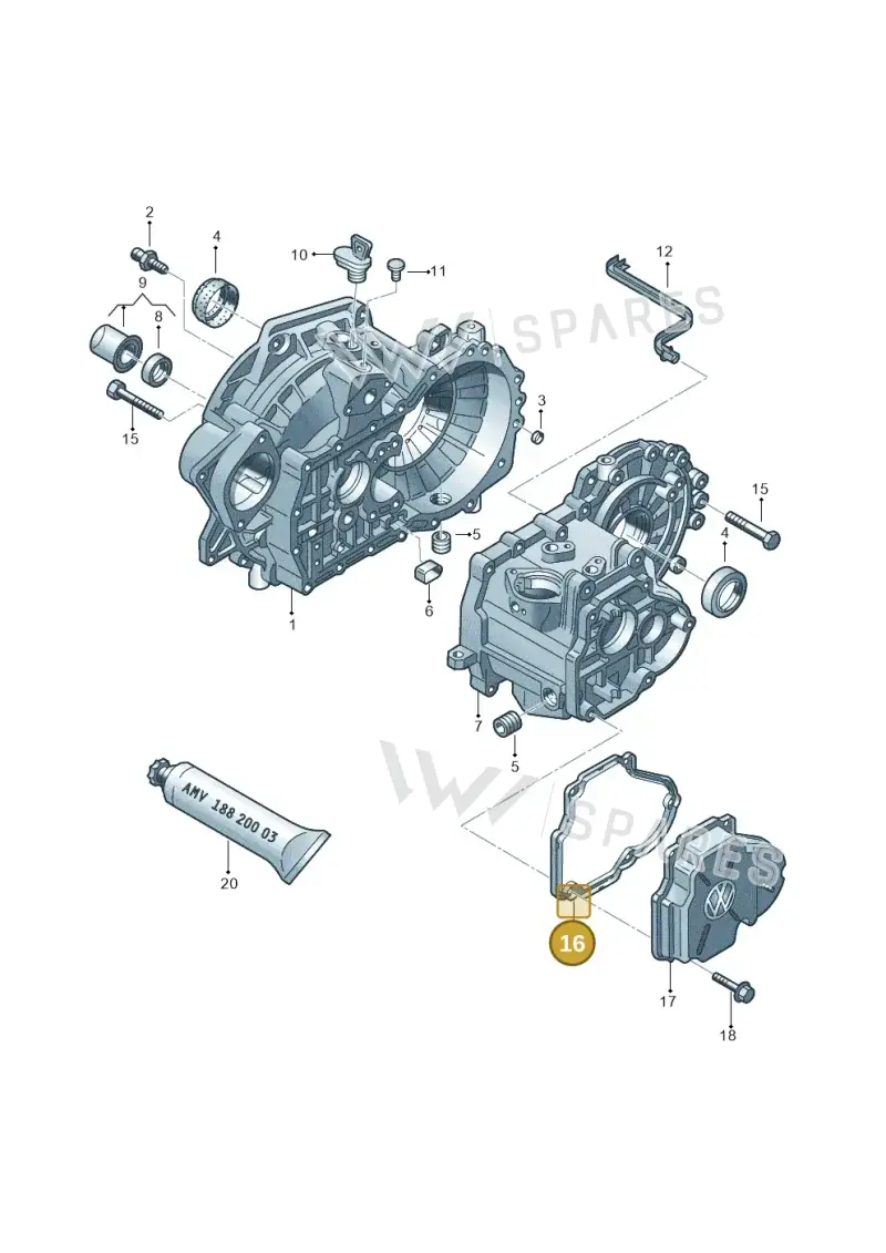 02A301215A — SEAT Altea XL Reference (2010-2013) diagram 420301400, position 16