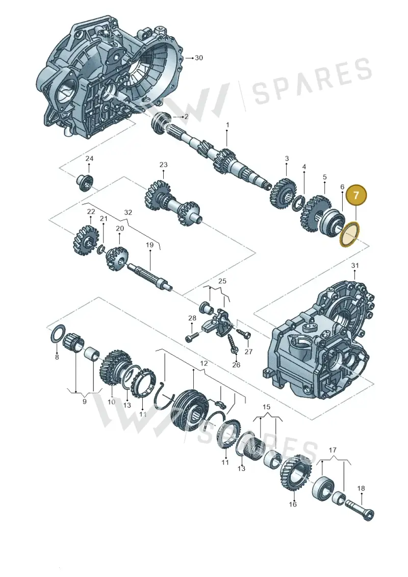 02A311140AB — SEAT Ibiza FR (2017-) diagram 890311320, position 7