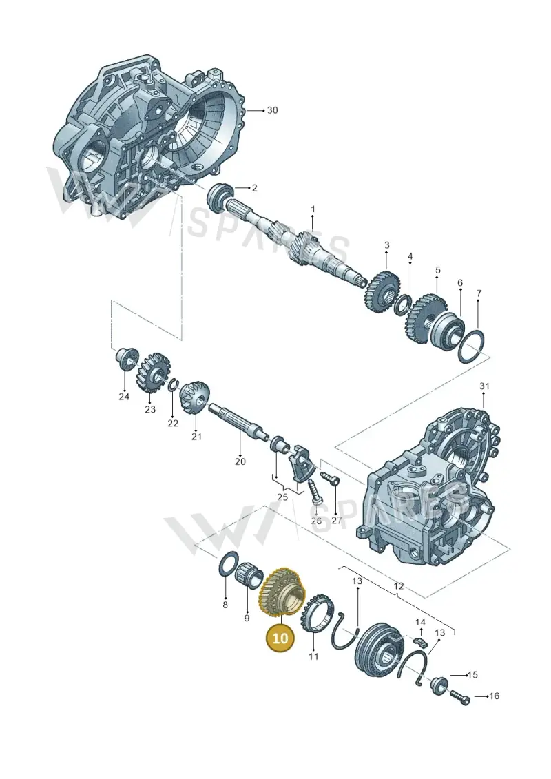 02A311158AE — SEAT TOLEDO/LEON/LEON-4 (2001-2006) diagram 201311390, position 10