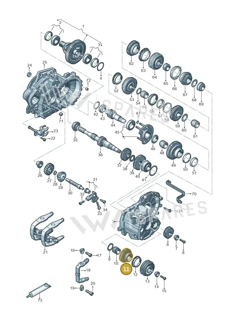 02A311158AQ — SEAT Ibiza FR (2017-) diagram 827315030, position 11