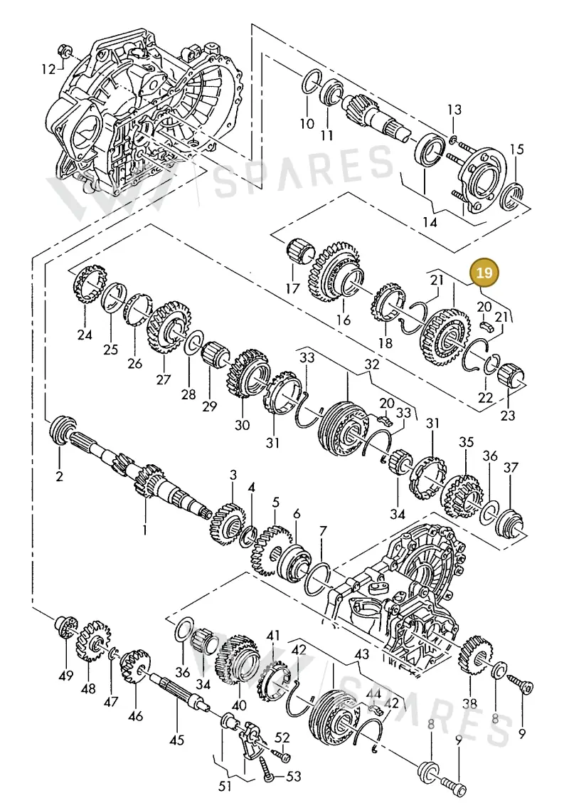 02A311239E — SEAT TOLEDO        SEAT MOD.97>99 (1996-1999) diagram 143311460, position 19