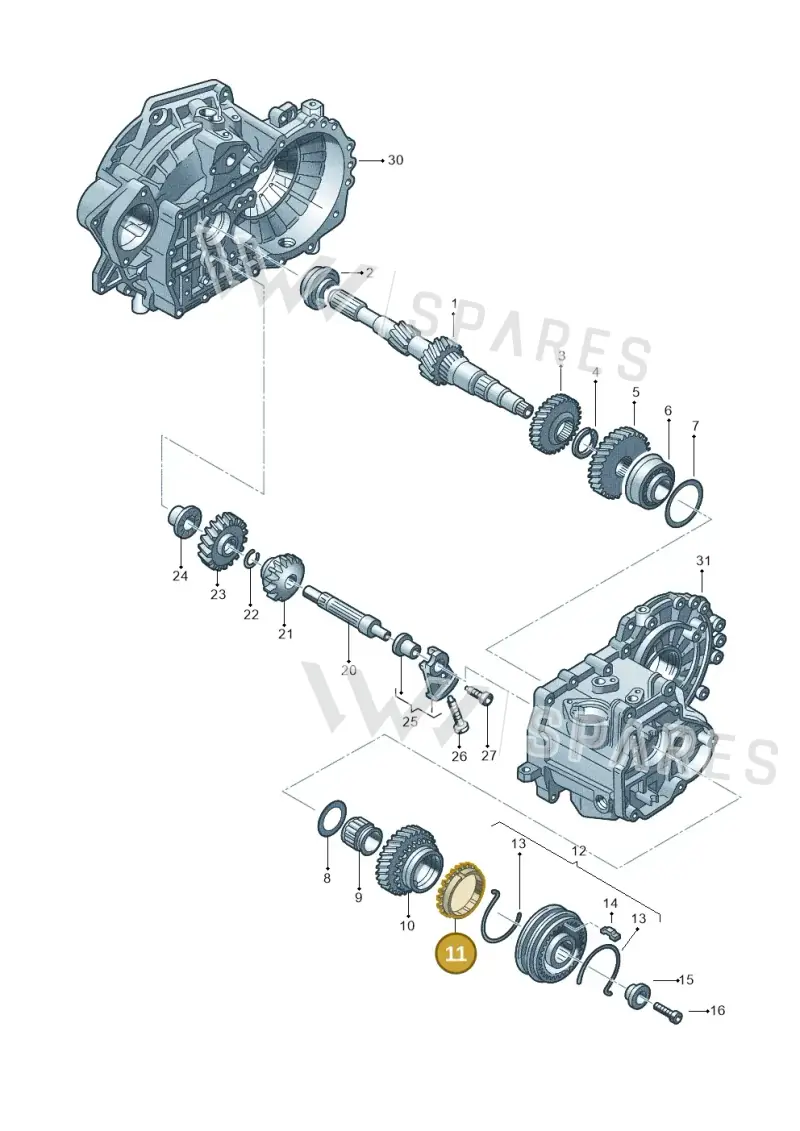 02A311295C — SEAT IBIZA                  06> (2005-) diagram 201311390, position 11