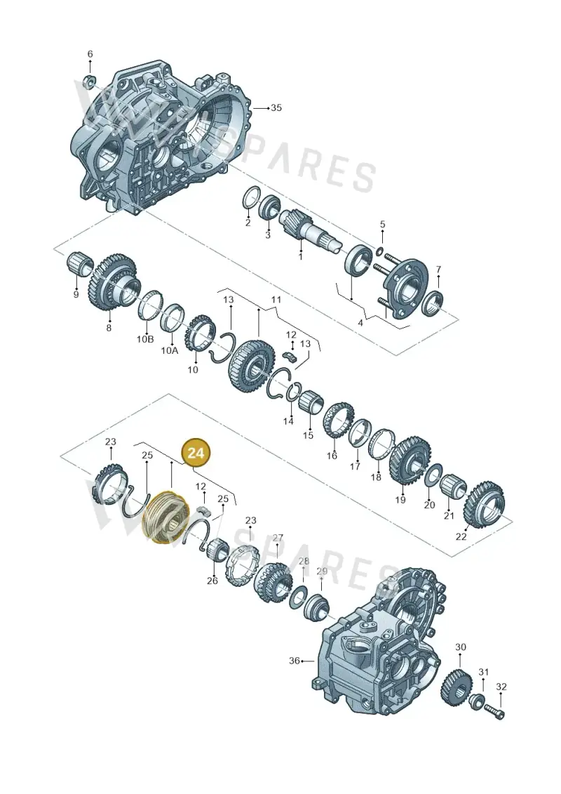 02A311301D — SEAT 6K0 platform diagram 201311380, position 24