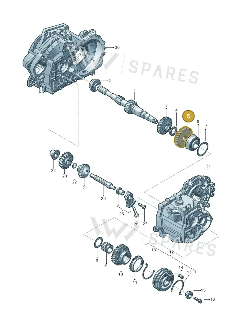 02A311351AP — SEAT Toledo Reference (2015-2019) diagram 201311390, position 5