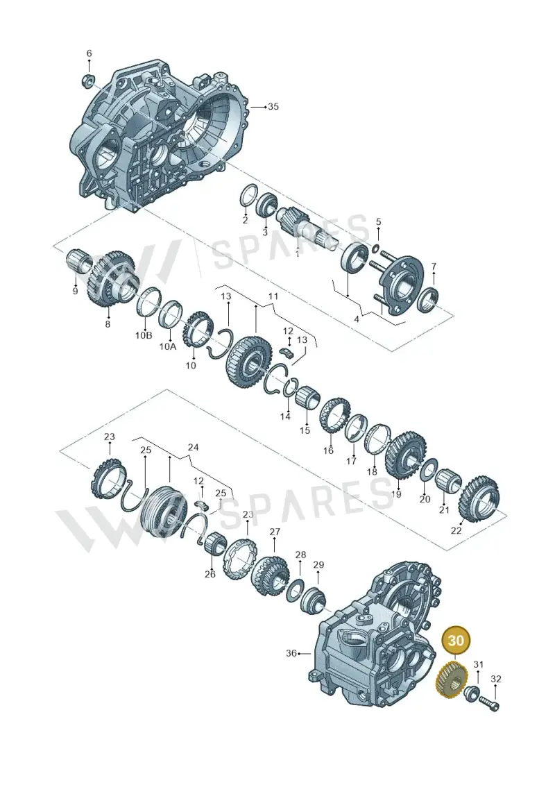 02A311361BH — SEAT Altea XL Reference (2013-2013) diagram 201311380, position 30