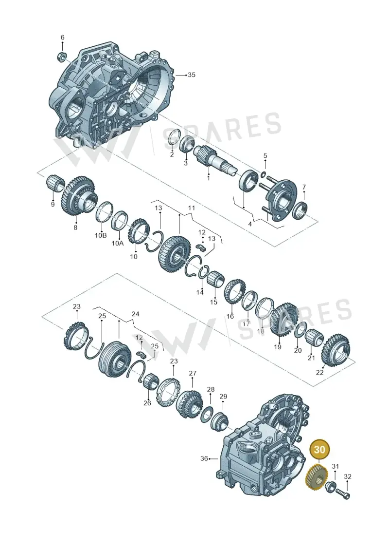02A311361L — SEAT TOLEDO/LEON/LEON-4 (2001-2006) diagram 201311380, position 30