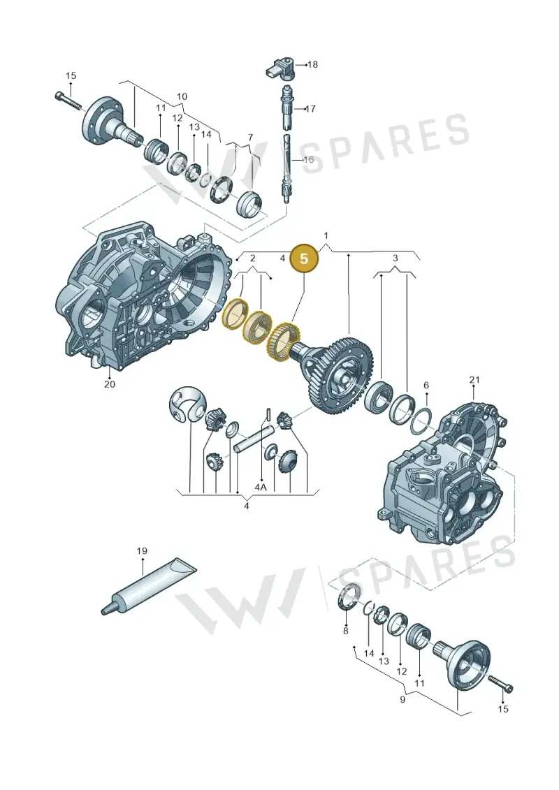 02A409187B — SEAT Toledo Reference (2012-2015) diagram 677409250, position 5