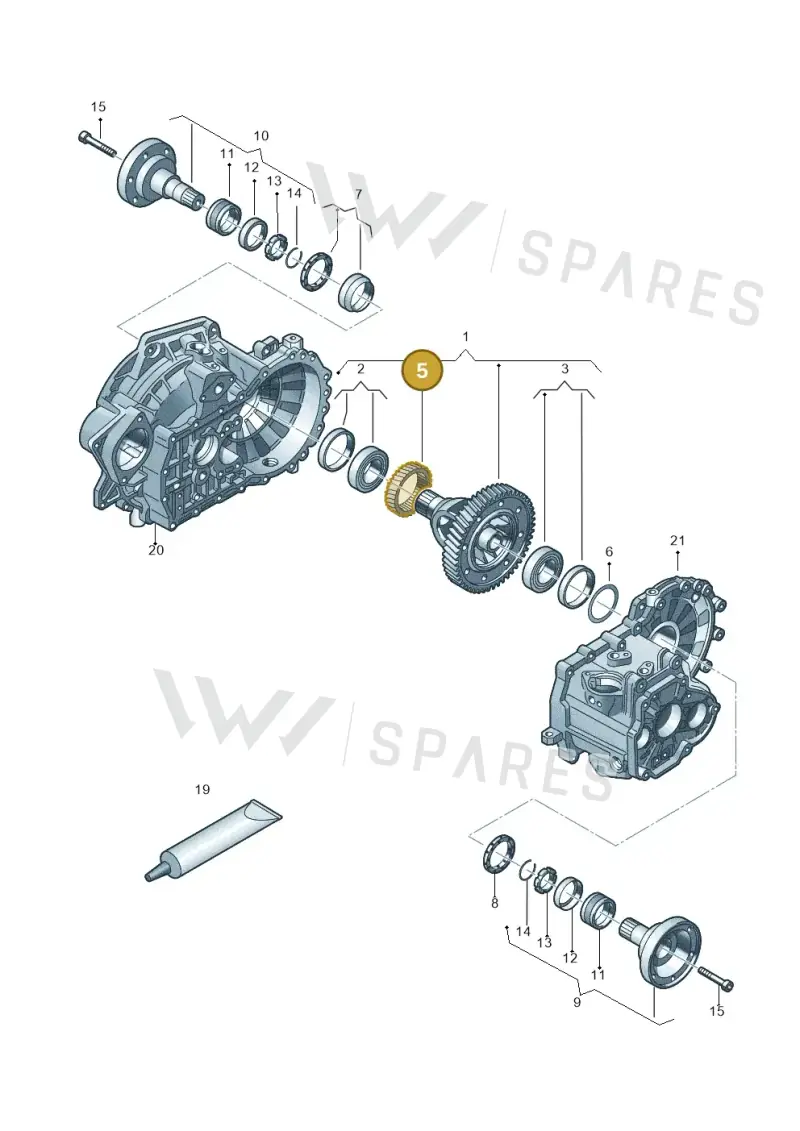 02A409187B — SEAT Ibiza Reference (2012-2012) diagram 747409250, position 5