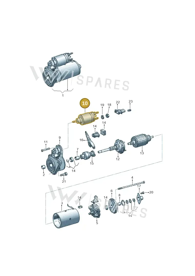02A911287B — SEAT IBIZA (2001-2005) diagram 117911100, position 10