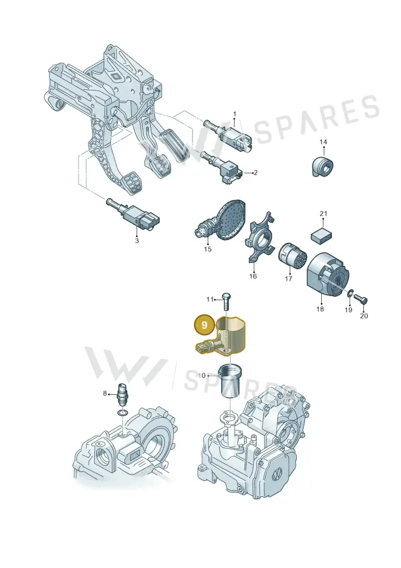 02A945413C — SEAT TOLEDO/LEON/LEON-4 (1998-2001) diagram 201945500, position 9