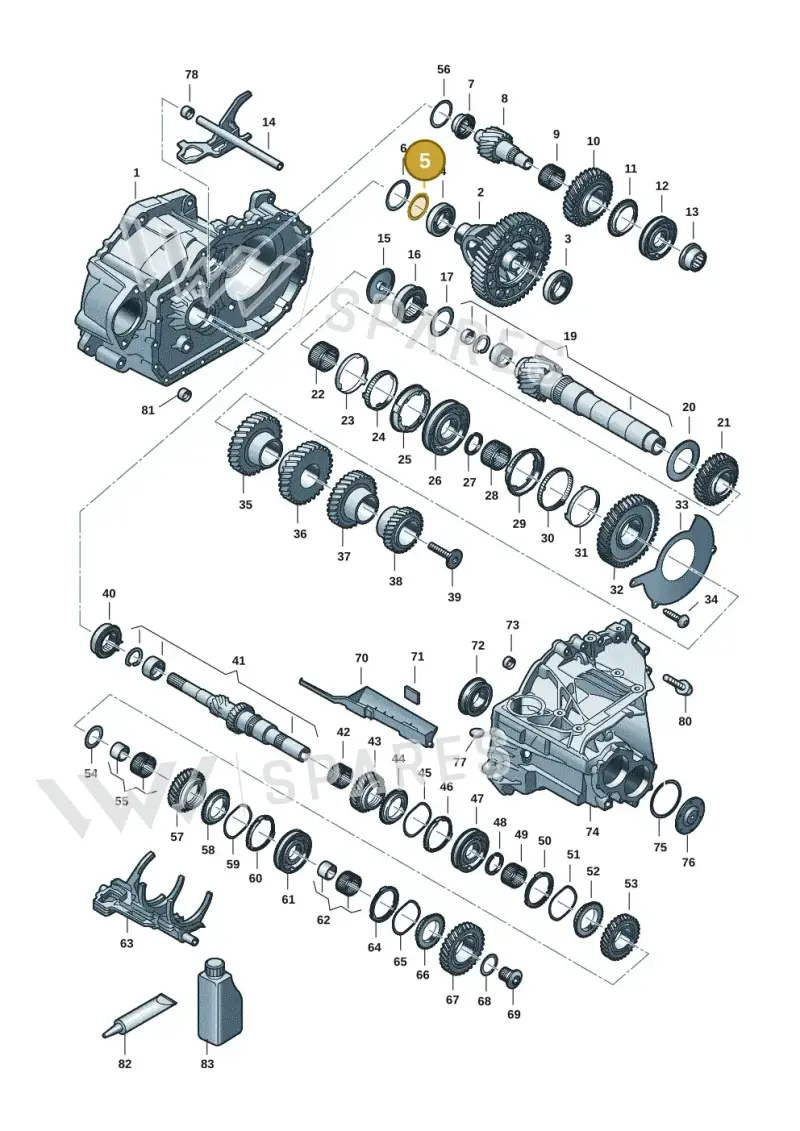 02B409210L — SEAT Formentor TSI CUPRA (2020-) diagram 5h0311150, position 5