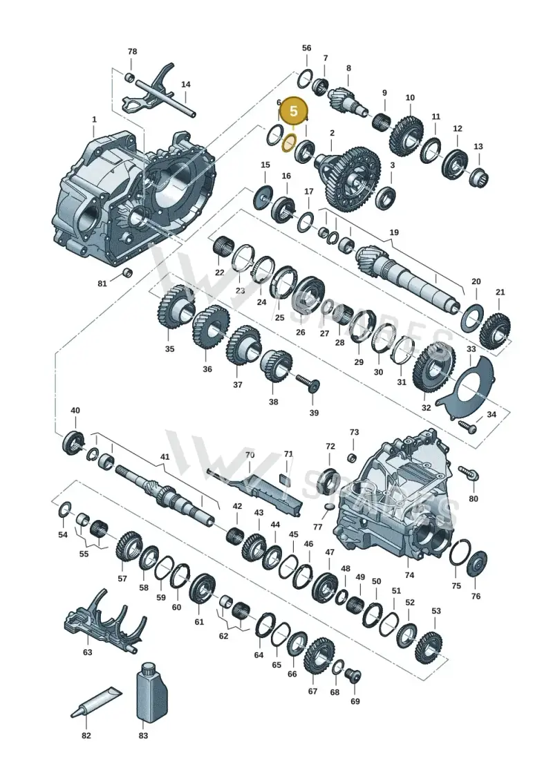 02B409210M — SEAT Formentor TSI CUPRA (2020-) diagram 5h0311150, position 5