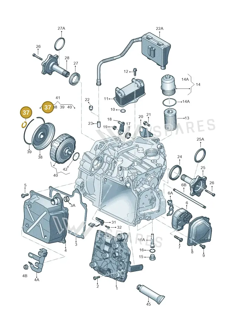 02E311321J — SEAT Altea XL Reference (2013-2013) diagram 712321650, position 37