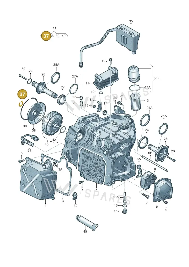 02E311321P — SEAT Ateca Style (2016-) diagram 850321650, position 37
