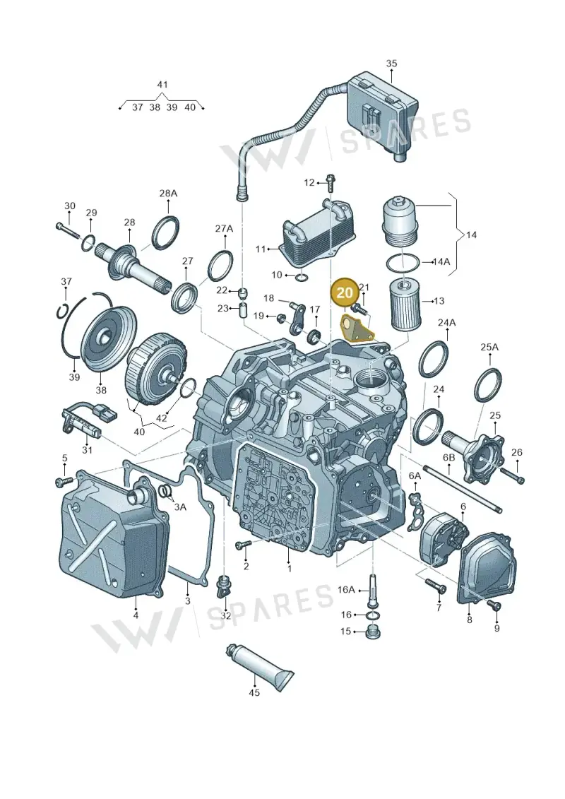 02E321397D — SEAT Ateca Style (2016-) diagram 850321650, position 20