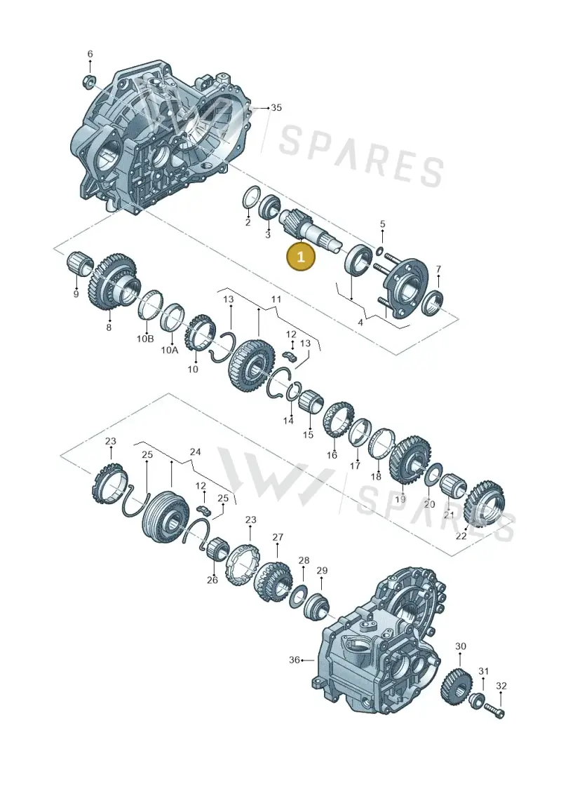 02J311205R — SEAT TOLEDO/LEON/LEON-4 (2001-2006) diagram 201311380, position 1
