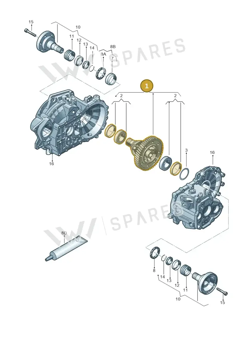 02J409021BF — SEAT Leon ST Stylance (2016-2020) diagram 694409270, position 1