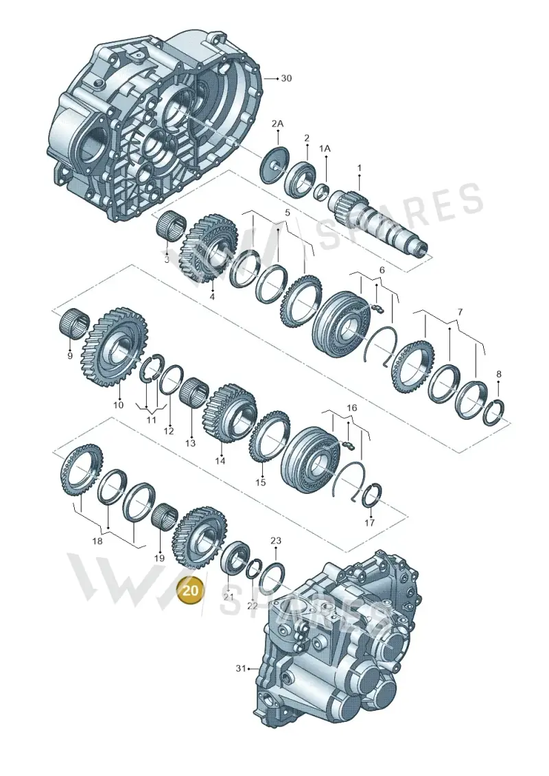 02M311129AD — SEAT Leon style (2019-) diagram 694311430, position 20