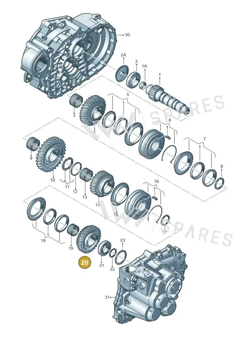 02M311129AG — SEAT Leon ST Stylance (2012-2016) diagram 694311430, position 20