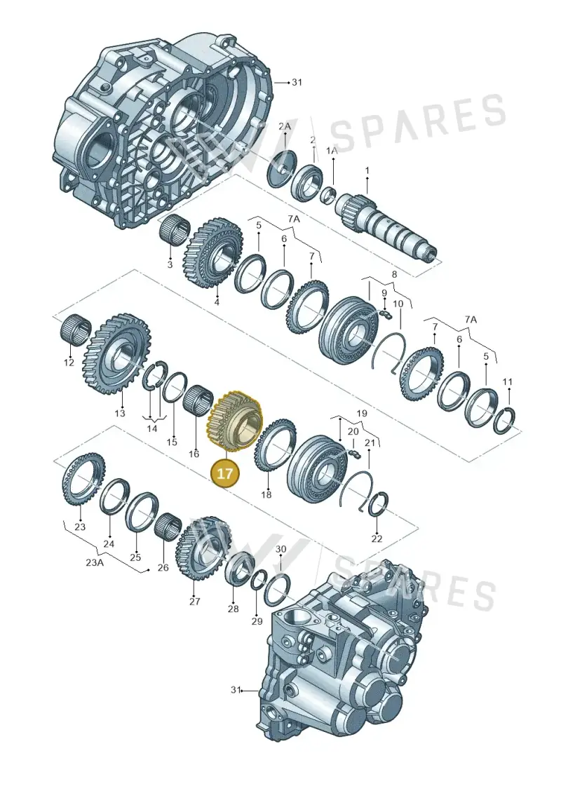 02M311145AB — SEAT Leon Stylance (2010-2012) diagram 649311430, position 17