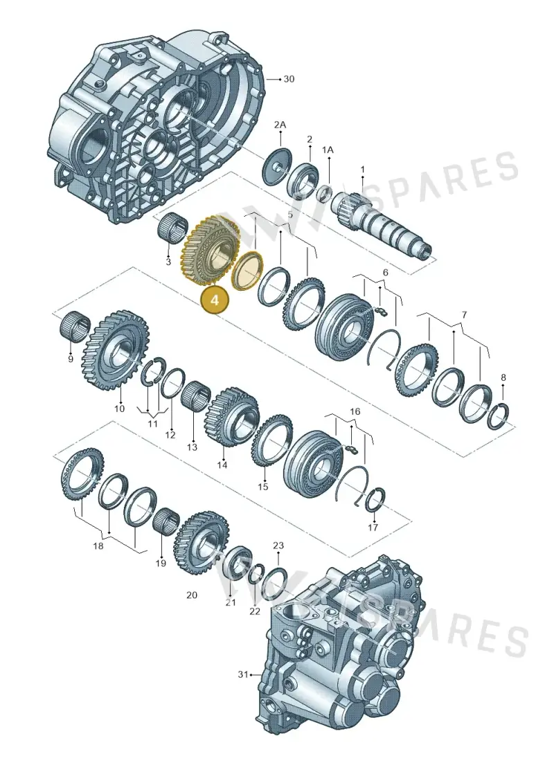02M311261AE — SEAT Ateca Style (2016-) diagram 694311430, position 4