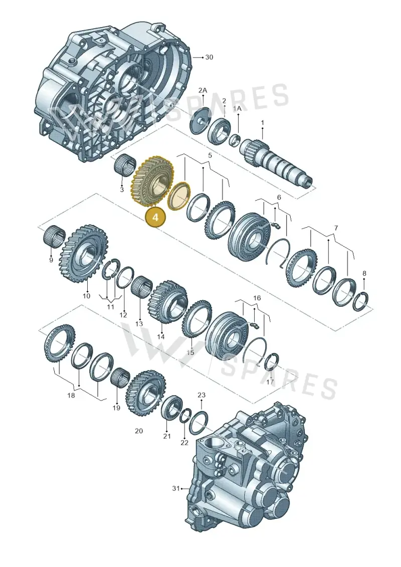02M311261AS — SEAT Leon style (2019-) diagram 694311430, position 4