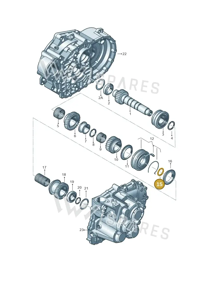 02M311317 — SEAT Leon style (2019-) diagram 694311440, position 15