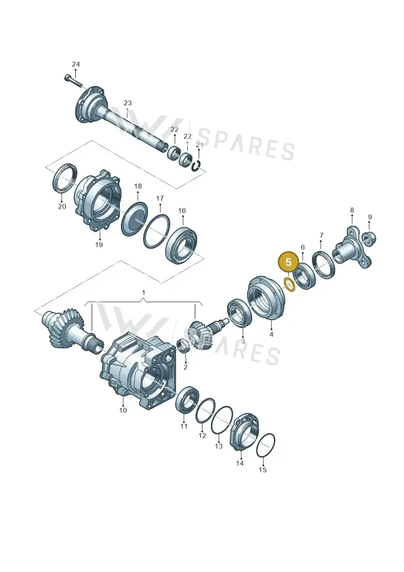 02M409280 — SEAT TOLEDO/LEON/LEON-4 (2001-2006) diagram 194409470, position 5