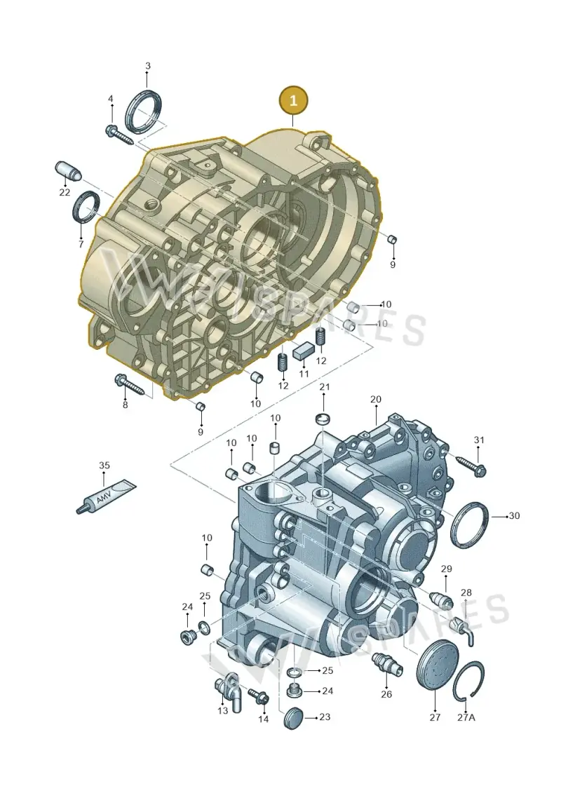02Q301107AA — SEAT Altea XL Reference (2013-2013) diagram 634301150, position 1