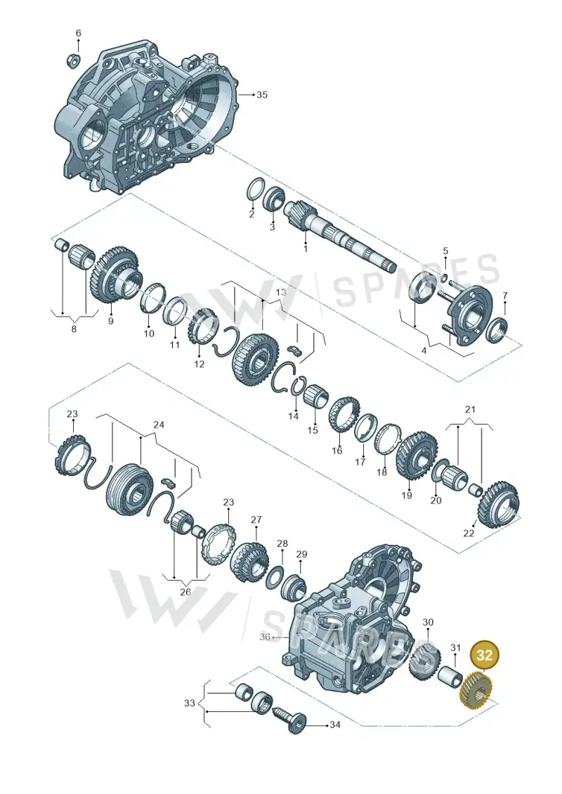 02S311166AP — SEAT Leon ST Stylance (2016-2020) diagram 746311300, position 32
