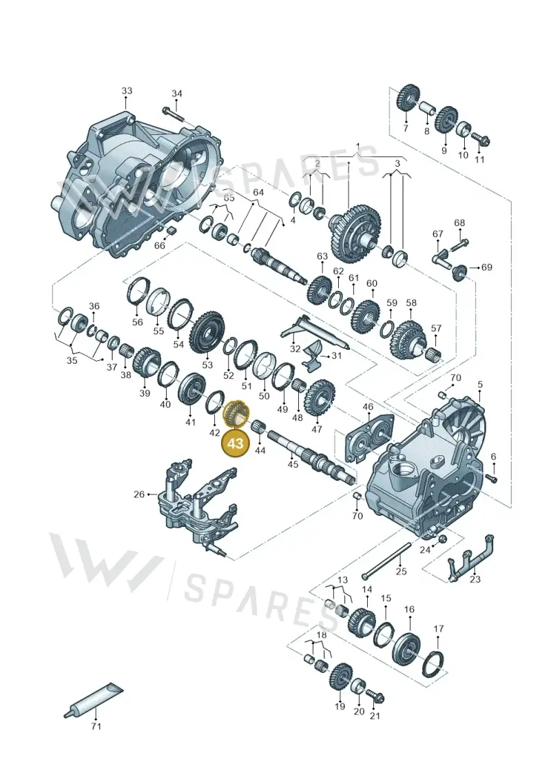 02T311129BE — SEAT Leon style (2019-) diagram 827310030, position 43