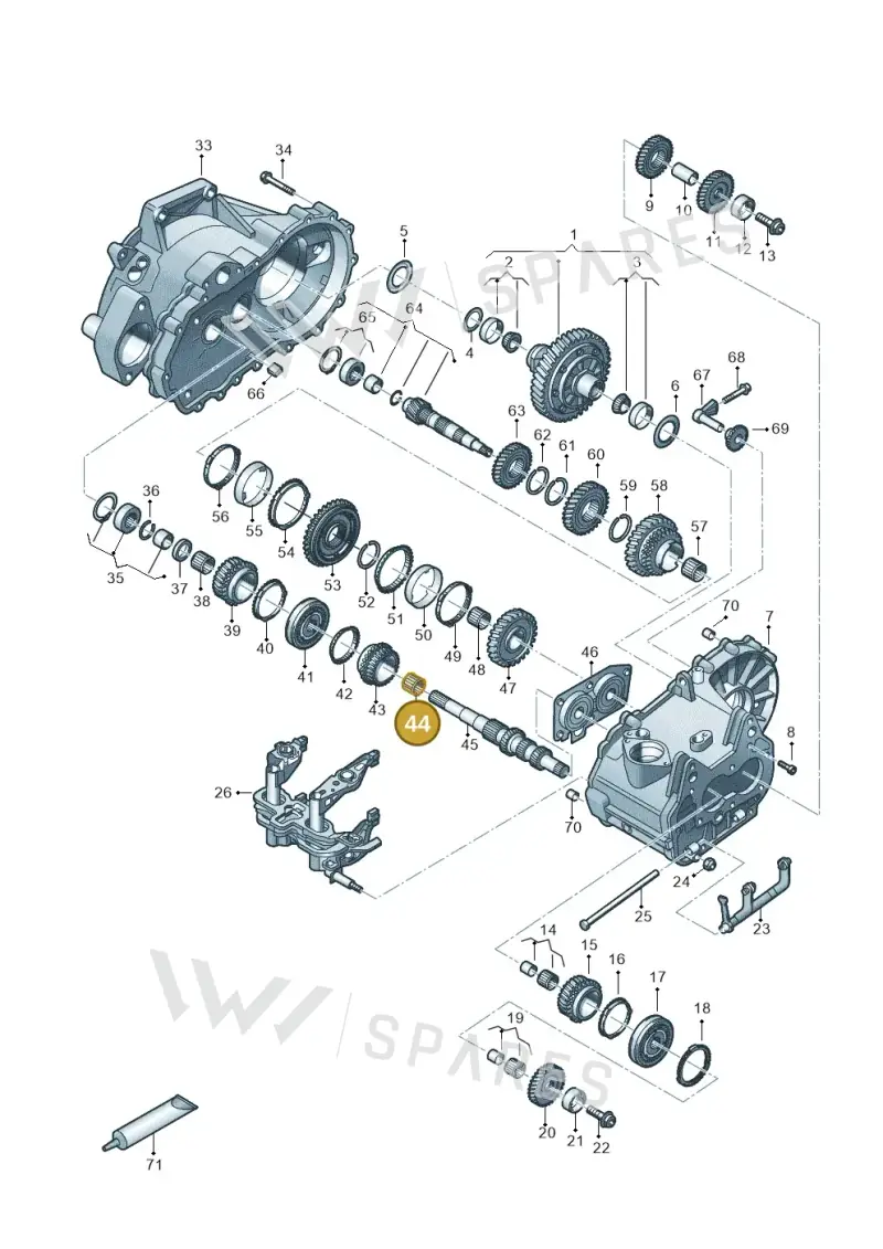 02T311265C — SEAT Ibiza FR (2017-) diagram 495300120, position 44