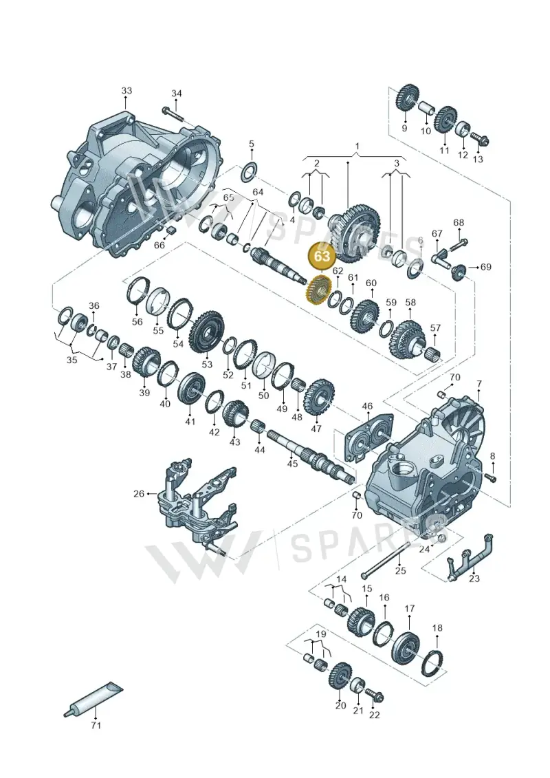 02T311351F — SEAT Ibiza FR (2017-) diagram 495300120, position 63