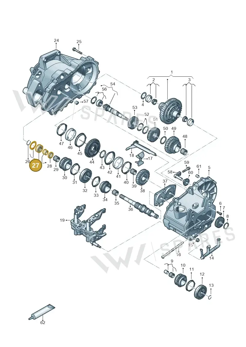02T311375K — SEAT Leon style (2019-) diagram 827305060, position 27