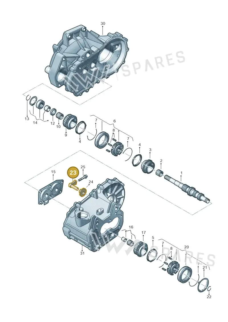 02T311503C — SEAT Leon ST Stylance (2016-2020) diagram 746311100, position 23