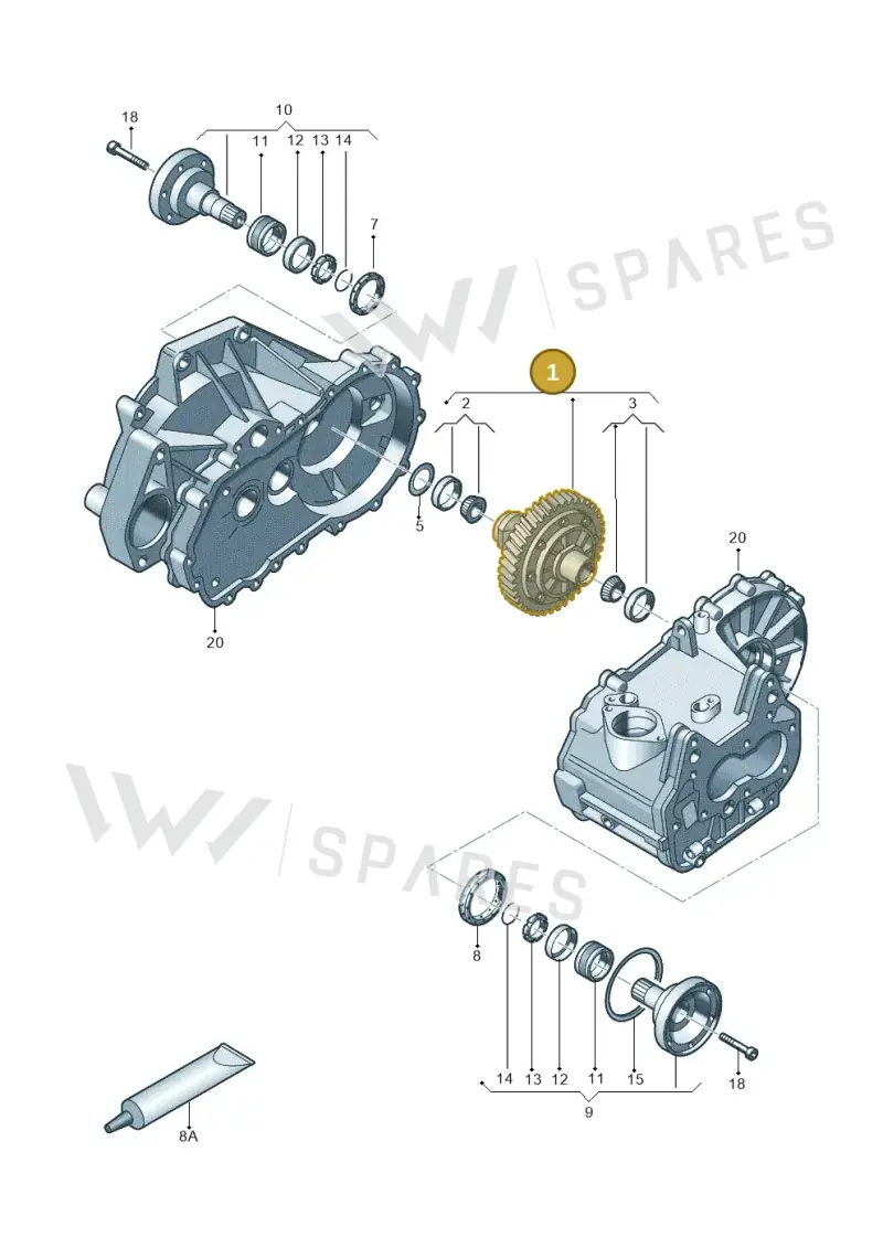 02T409021AP — SEAT Altea XL Reference (2010-2013) diagram 729409170, position 1