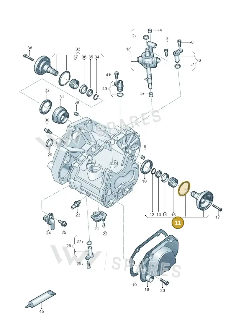 02T409343E — SEAT Ibiza FR (2017-) diagram 495300100, position 11