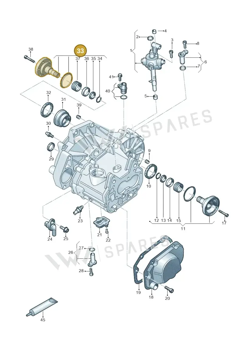 02T409344D — SEAT Ibiza FR (2017-) diagram 495300100, position 33