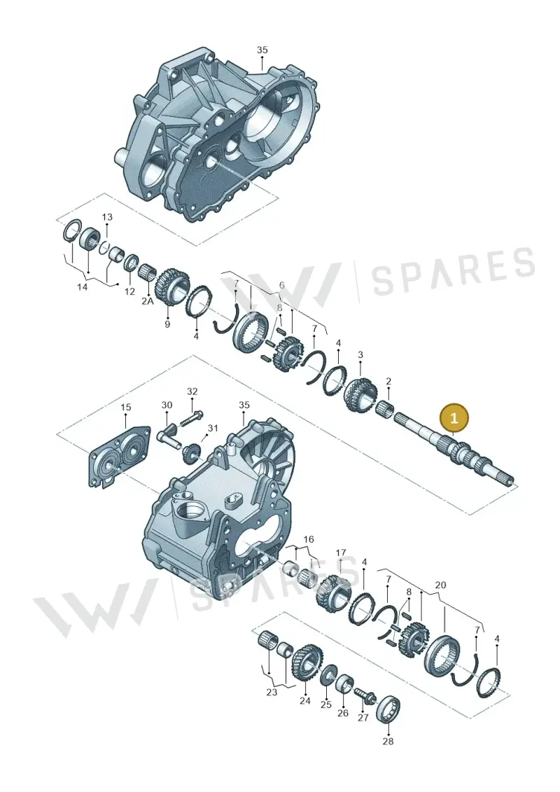 02U311103AD — SEAT Leon Stylance (2010-2012) diagram 231311370, position 1