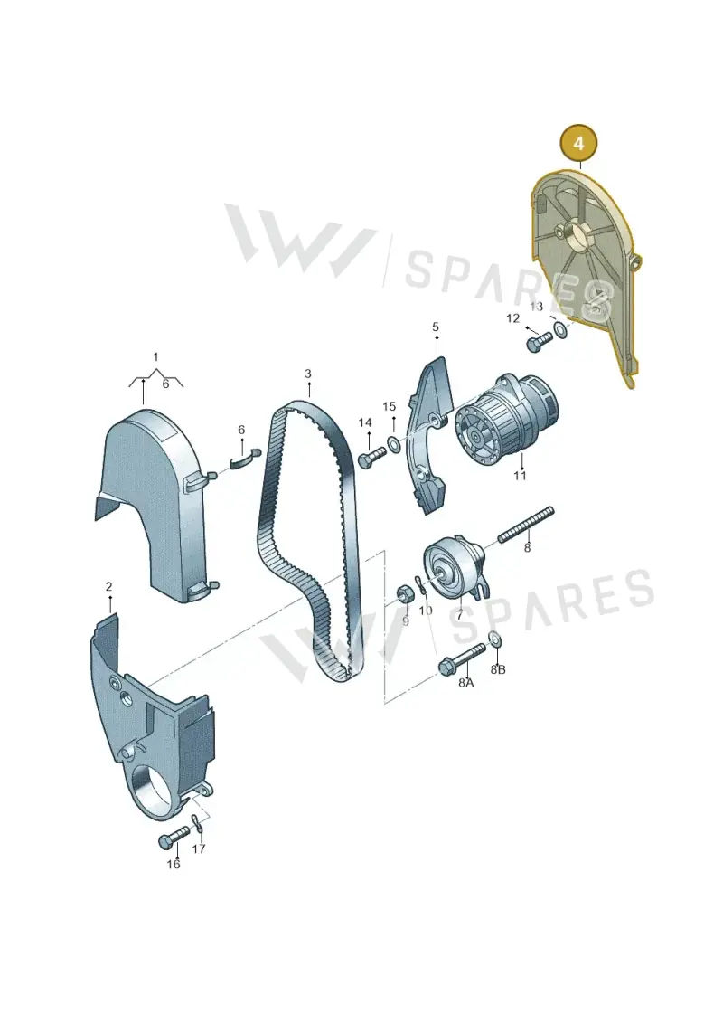 030109145AL — SEAT IBIZA                  06> (2005-) diagram 158109500, position 4