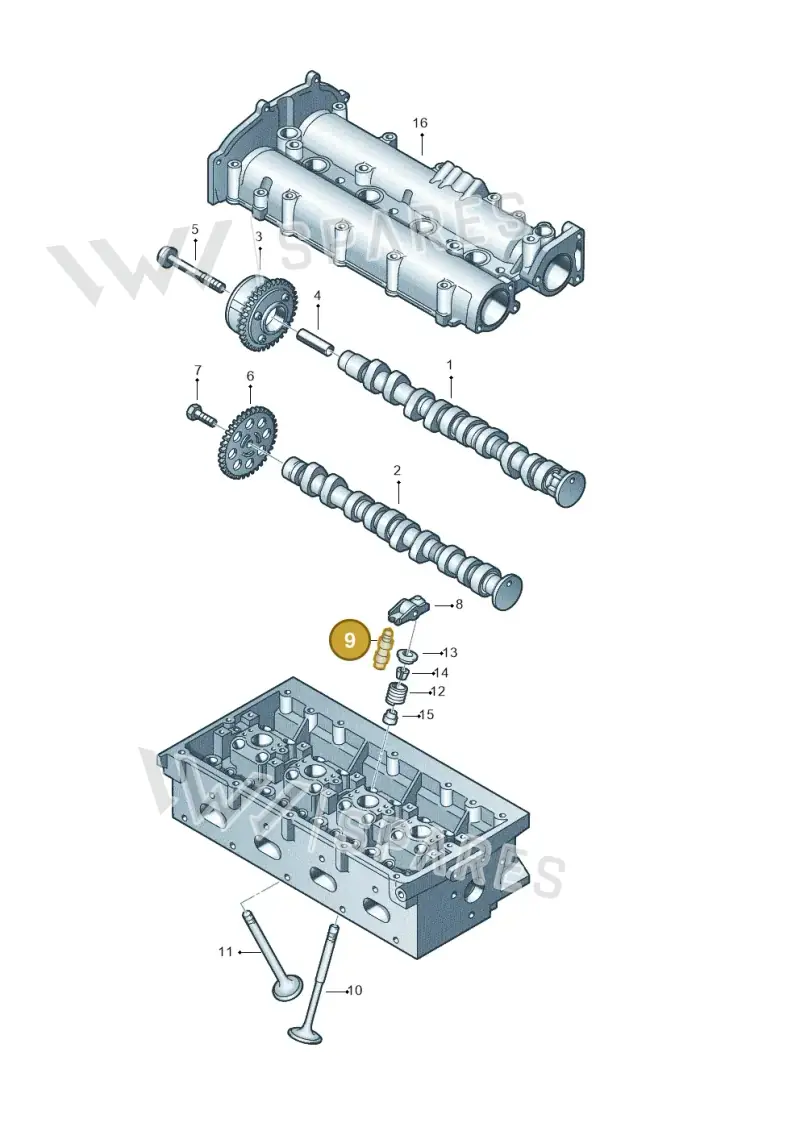 030109423 — SEAT Altea XL Reference (2013-2013) diagram 409109150, position 9
