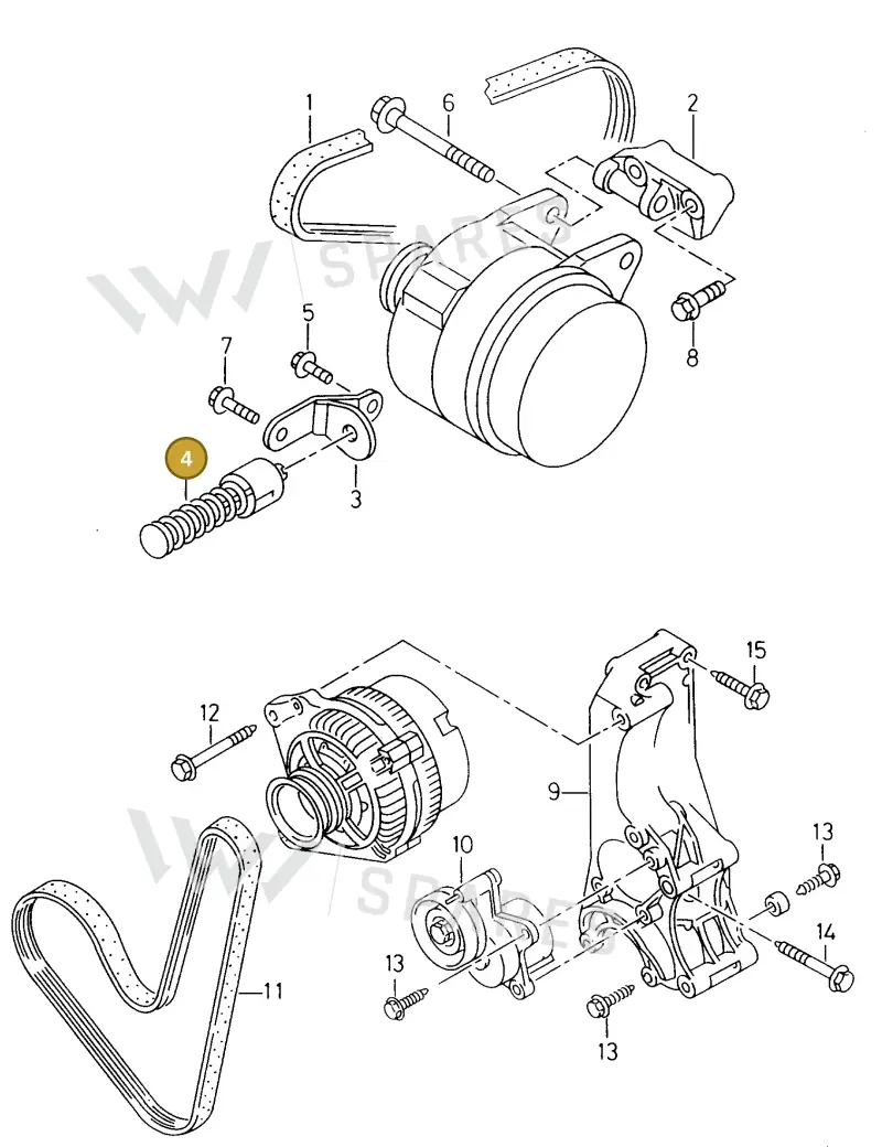 030903329 — SEAT INCA (SEAT-VAN) (1995-2003) diagram 173903300, position 4