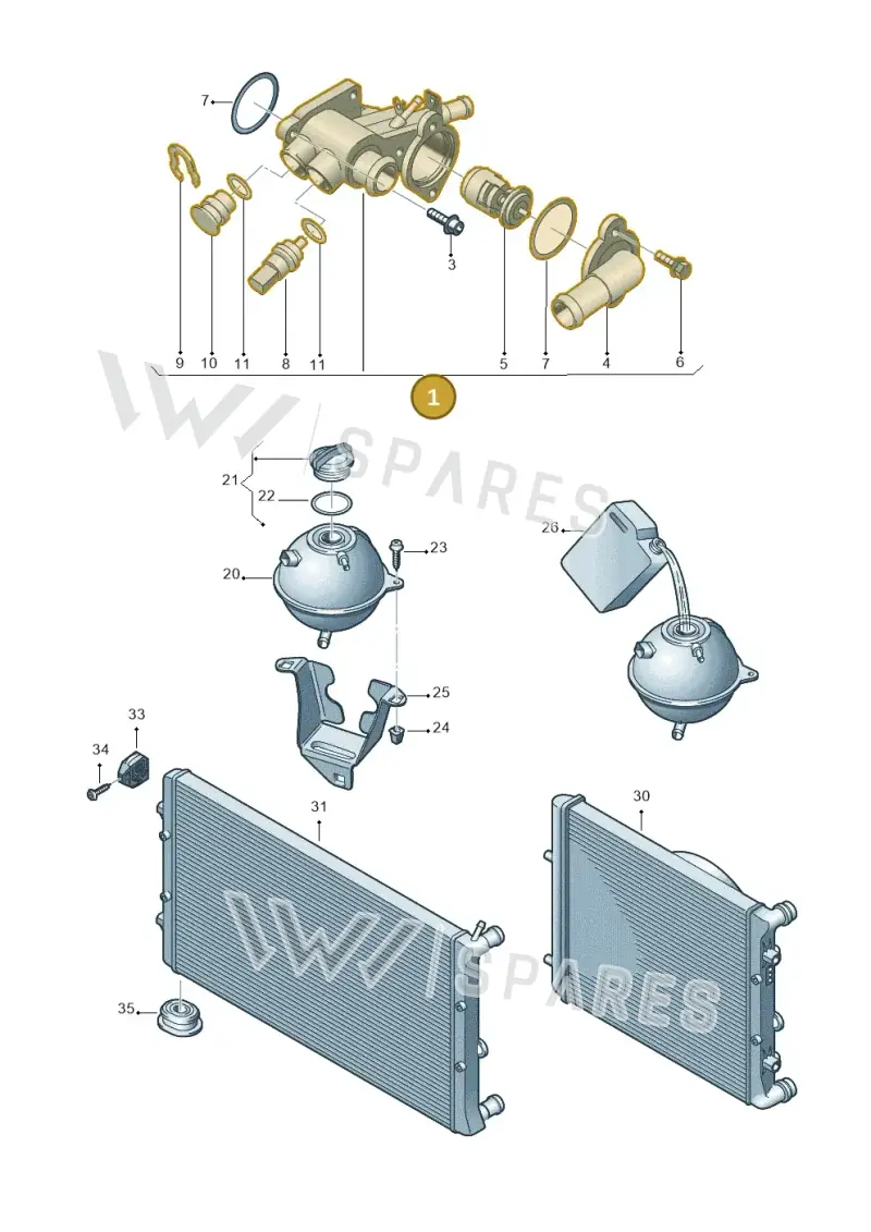 032121111BM — SEAT Ibiza Reference (2012-2012) diagram 672121820, position 1