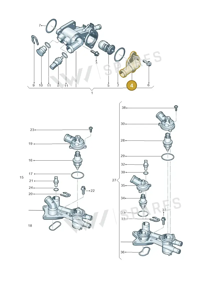 032121121K — SEAT Ibiza Reference (2012-2012) diagram 253121750, position 4