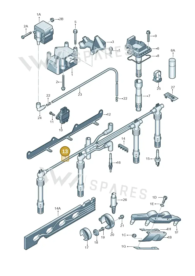 032905430L — SEAT IBIZA                  06> (2005-) diagram 649905000, position 13