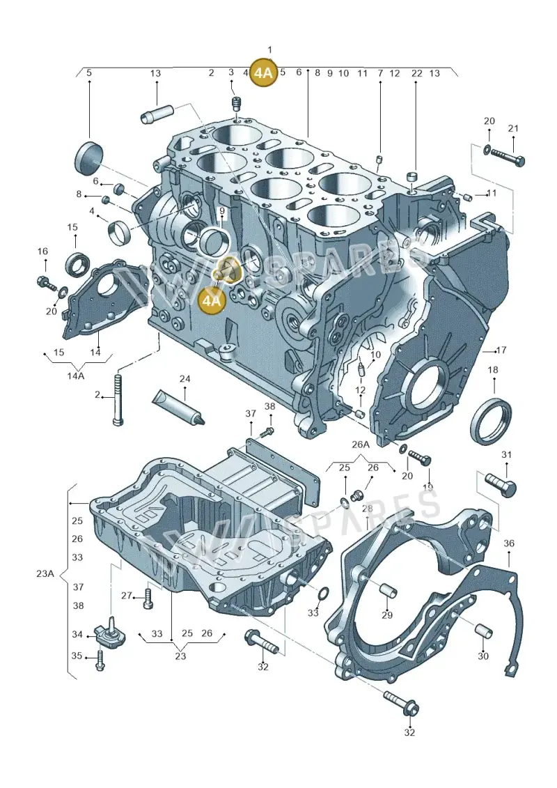 035103111B — SEAT Alhambra (2006-2010) diagram 195103250, position 4A